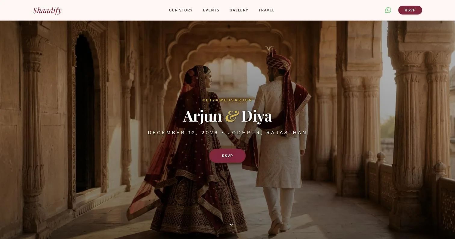 Royal theme, real site screenshot